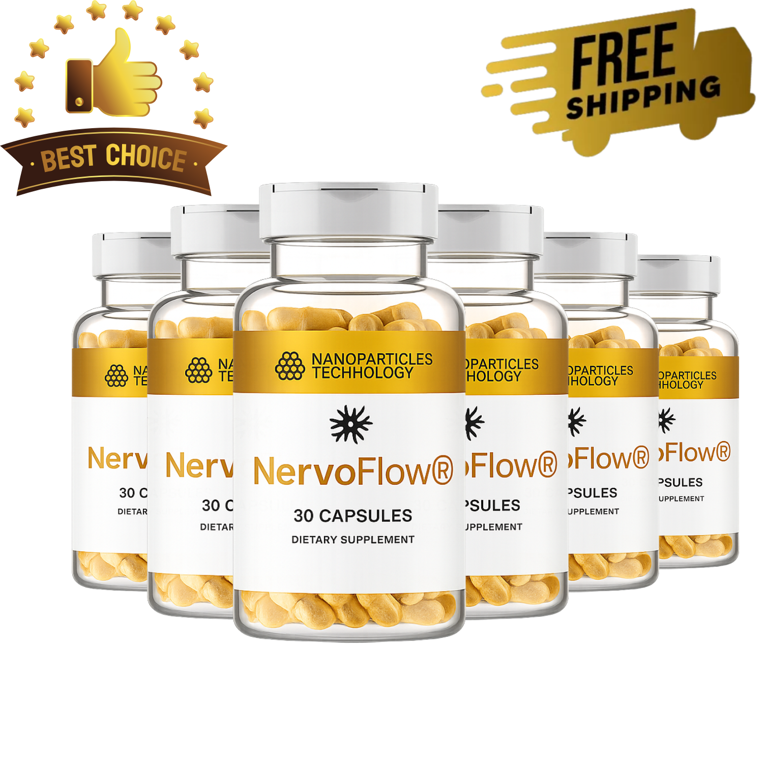 Nervo Flow is the best option for supporting supplement bottles